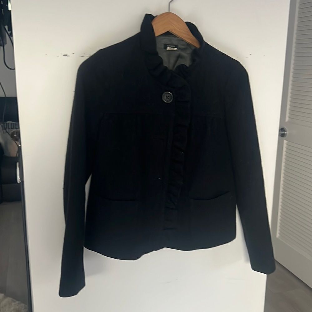 JCrew vintage wool jacket black 2